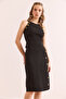 Women's Black Button Detailed Bottom Top Knitwear Set Tkm- 19000367 - 3