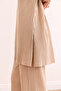 Women's Stone Slit Top Blouse Bottom Palazzo Corded Fabric Set TKM-19000180 - 6