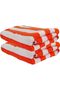 Set of 2 600 gsm 100% Cotton Pool & Bath Towel 90x180cms - Orange