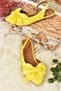Yellow Fabric Women's Ballerina Ballet H 726809004 - 6
