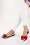 Navy Blue/White/Red Women's Ballerinas D726774404 - 2