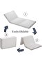 Portable White Satin  180x90x7cm Medicated Folding Mattress - 3