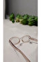 Ellipse Design Nude Frame Nude Glass Women's Sunglasses - 3