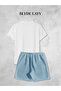Unisex Palm Printed Shorts-T-Shirt Set - 2
