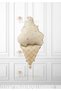 Retro Ice Cream Themed Balloon Set - Retro Ice Cream - Brown Heart Foil Balloon - Cream Number Age - 3