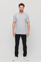 Men's Cotton Slim Fit Slim Fit Crew Neck Basic T-Shirt - 4