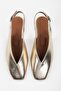 Women's Noya Gold Shiny Ballerinas - 2