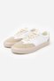 Brooke White Matte Beige Suede Detailed Flat Sole Women's Lace-Up Sports Shoes - 6
