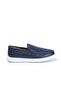 Royss Navy Blue Inner and Outer 100% Genuine Leather Men's Loafer Shoes, Daily Casual Shoes