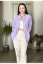 Oversize Linen Textured Shirt with Six Tassels - 2
