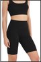 Women's Shorts Leggings Black High Waist Recovery Sports Biker Short Diver Tights Fabric 11070 - 4