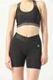 Women's Black Mini Sports Shorts Leggings Recovery Special Production Cross Belt Detailed 1081 - 6