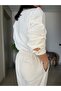 Elastic Waist Pleated Carrot Model Ankle Length Cotton Linen Soft Textured Slim Pants - 5