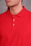 Men's Slim Fit Slim Fit Cotton Soft Breathable Fabric Non Curling Collar Red Polo Neck T-Shirt - 3