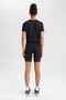 Fit High Waist Waist Hugging Biker Stretchy Short Basic Athlete Leggings Z6741Az23Au - 8