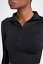 Fit Slim Fit Slim Fit Mock Neck Zipper Cropped Long Sleeve T-Shirt W0343Az24Sp - 8