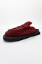 LAVEN Bordeaux Suede Genuine Leather Women's Slippers - 4