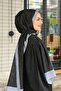 Premium Lux Original Monogram Shawl (Silk Voile, High Quality, Lightweight, Casual, Stylish, Testure Clothing) - 6