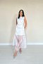 White Organza Detailed Atlas Dress - 2