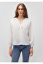 White Embroidered Shirt - Loose Fit, Relaxed Fit 1210841 -620 - 3
