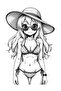 Anime Bikini Coloring Book (with 50 Selected Anime-Poster Added) - 2