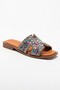 Women's Genuine Suede Leather Slippers with Stone Detail 6292 Taba Suede