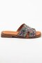 Women's Genuine Suede Leather Slippers with Stone Detail 6292 Taba Suede - 2