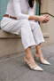 Aspas Women Beige Rugan Sandals with Heel - 6