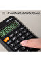 EM100 Portable Calculator - Plastic, 8 Digits, Black - 3