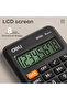 EM100 Portable Calculator - Plastic, 8 Digits, Black - 2