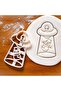 Snowman Knit UFO Aliens Cookie Mold and Sugar Dough Mold - 2