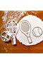 Tennis Racket and Tennis Ball Cookie Mold and Sugar Dough Mold - 5