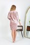 Fashion Line Velvet Home Dress Tunic Nightgown Powder 13133 - 5