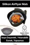 Heat Resistant Flexible Washable Non-Stick Silicone Oven And Airfryer Round Model Baking Mat