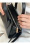 Minimal and Elegant Small Burgundy Women's Shoulder Bag - 3