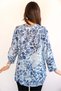 Women's Plus Size Fold Sleeve Shirt Blouse cty-akc-uzd1 100% Cotton Organic Linen - 8