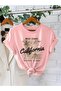 West Coast Women's T-Shirt - 100% Comfy Crew Neck Short Sleeve Palm Tree Design Tee