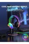 سماعة رأس X25 بإضاءة LED متدرجة، سماعة رأس لألعاب الكمبيوتر لأجهزة PS4/PS5/XBox - 3