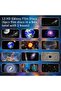Syslux Star Projector - Planetarium Galaxy Night Light with 12 Replaceable 4K Discs, 360° Rotation