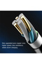كابل شحن سريع DC204 3 في 1، 5 أمبير، USB إلى Type-C، Lightning، وMicro USB - 1.2 متر - 2