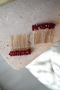 2-Piece Mini Crystal Beaded Gold Comb Buckle, Wedding-Engagement-Wedding Hair Accessory - 2