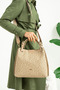 Women's Printed Large Size Adjustable Strap Luxury Hand and Shoulder Bag Size: 27 X 30 cm - 2