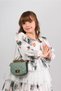 Girl's Floor-Length Dress with Flowers and Bag, Girl's Dress with Belt, Birthday Dress - 2