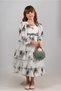 Girl's Floor-Length Dress with Flowers and Bag, Girl's Dress with Belt, Birthday Dress - 7