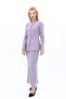 Zero Collar Buttoned Jacket & Long Straight Tight Skirt - Anthracite - 1064553