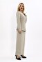 Zero Collar Buttoned Jacket & Long Straight Tight Skirt - Bamboo - 1064553 - 3
