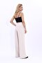 Corsage Belt Palazzo Trousers-Beige - 5017100 - 5