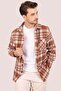 قميص رجالي مخطط باللون الأبيض من Tile Over Lumberjack - مع صندوق هدايا - 4
