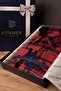 Red Blue Striped Slimfit Lumberjack Shirt with Gift Box - 4
