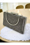 Platinum Color Two Tutorials Complete Stone Metal Handle Women's Evening Dress Bag Wedding Engagement Graduation - 7